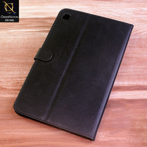 Samsung Galaxy Tab S6 Lite / P615 (2020) Cover - Black - Luxury Shockproof Smart Wakeup Flip Book Case