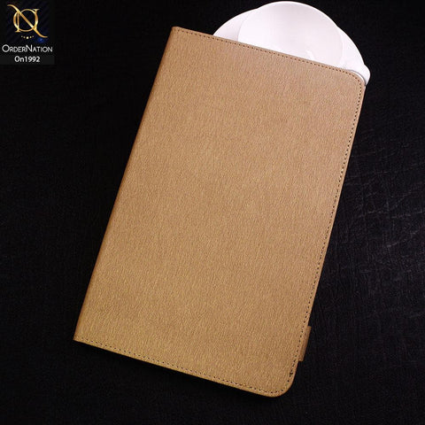 Samsung Galaxy Tab S6 / T865 (2019) - Golden - Luxury Shockproof Smart Wakeup Flip Book Case