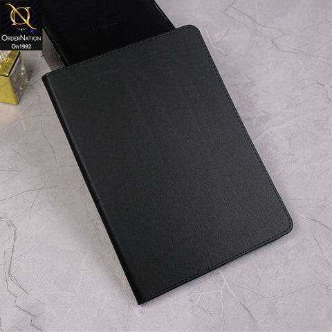 Samsung Galaxy Tab S7 Plus Cover - Black - Luxury Shockproof Smart Wakeup Flip Book Case
