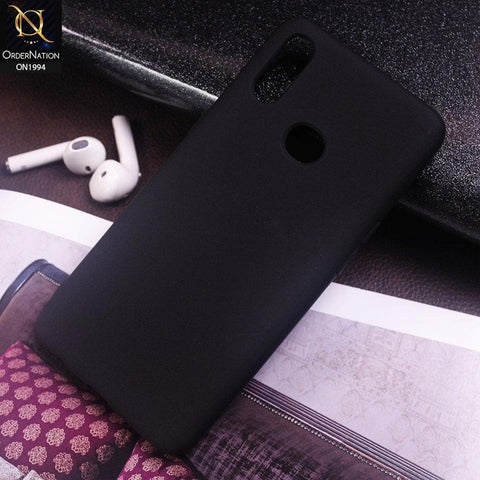 Samsung Galaxy A10s Cover - Black - Matte Shockproof Sillica Gel Soft Case