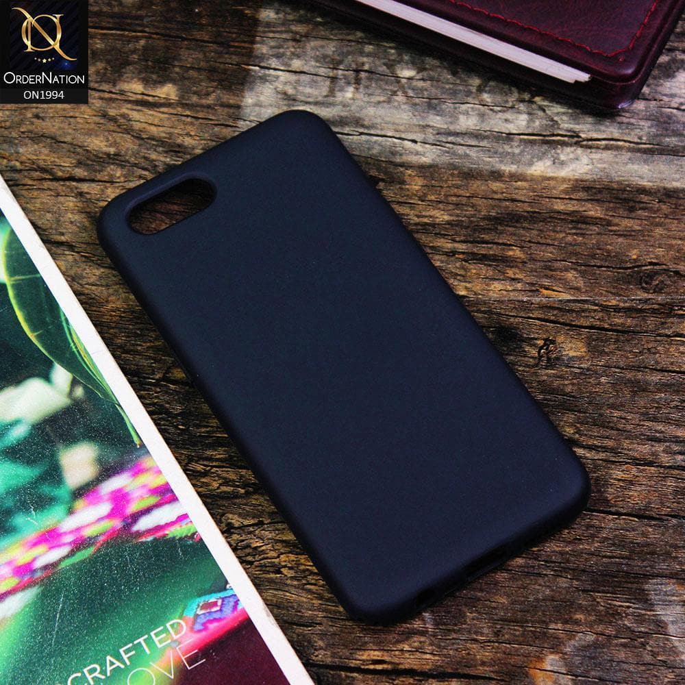 Oppo A1k Cover - Midnight Blue - Matte Shockproof Sillica Gel Soft Case