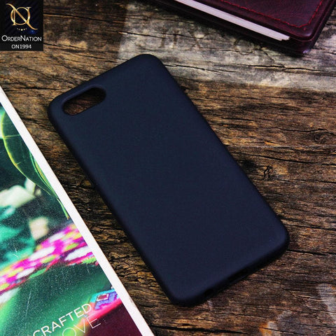 Oppo A1k Cover - Midnight Blue - Matte Shockproof Sillica Gel Soft Case