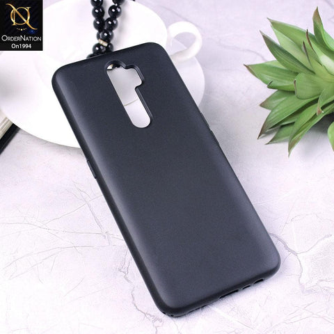 Oppo A5 2020 - Black - Matte Shockproof Sillica Gel Soft Case