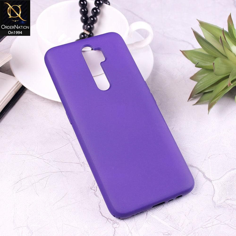 Oppo A9 2020 - Deep Purple - Matte Shockproof Sillica Gel Soft Case