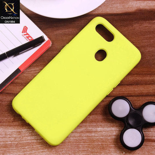 Oppo A11k Cover - Lime - Matte Shockproof Sillica Gel Soft Case