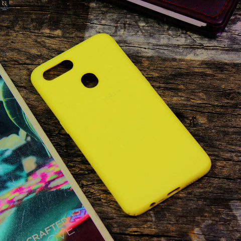 Oppo A11k Cover - Yellow - Matte Shockproof Sillica Gel Soft Case