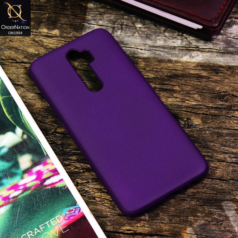 Oppo A9 2020 Cover - Dark Gray - Matte Shockproof Sillica Gel Soft Case