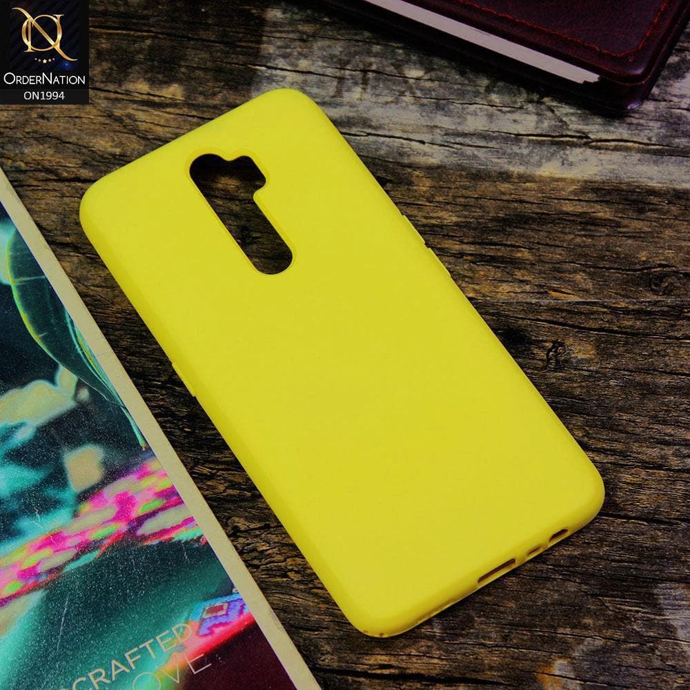 Oppo A5 2020 Cover - Yellow - Matte Shockproof Sillica Gel Soft Case