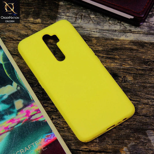 Oppo A9 2020 Cover - Yellow - Matte Shockproof Sillica Gel Soft Case