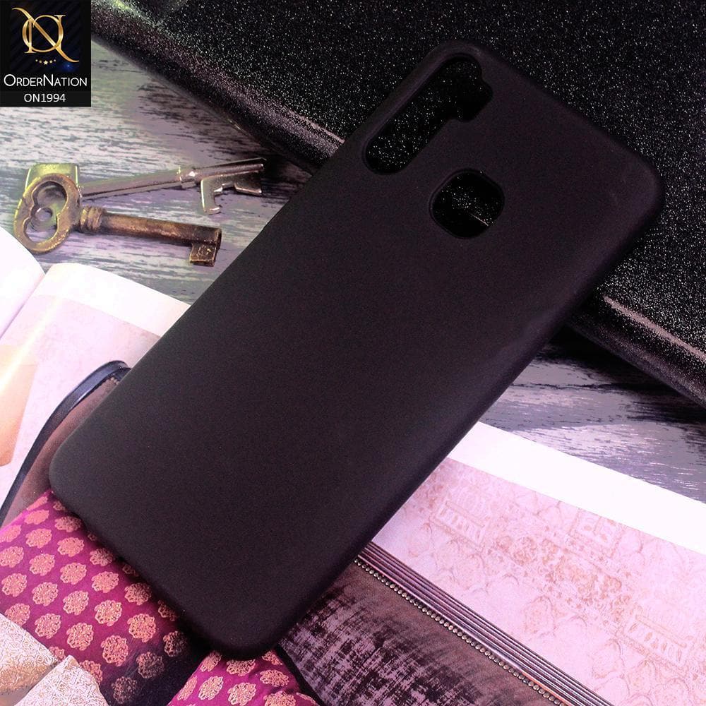 Tecno Camon 12 Air Cover - Black - Matte Shockproof Sillica Gel Soft Case