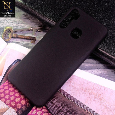 Tecno Camon 12 Air Cover - Black - Matte Shockproof Sillica Gel Soft Case