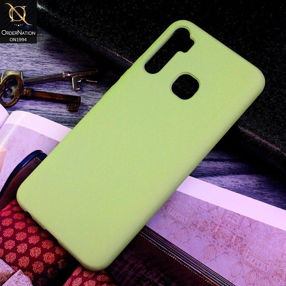 Tecno Camon 12 Air Cover - Light Green - Matte Shockproof Sillica Gel Soft Case