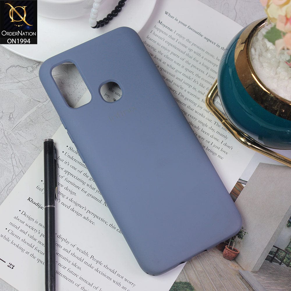 Infinix Hot 9 Play Cover - Light Gray - Matte Shockproof Sillica Gel Soft Case