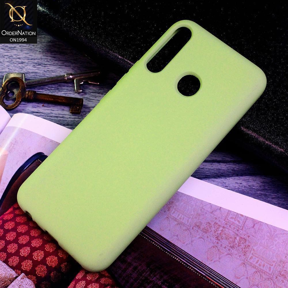 Tecno Spark 4 Cover - Light Green - Matte Shockproof Sillica Gel Soft Case