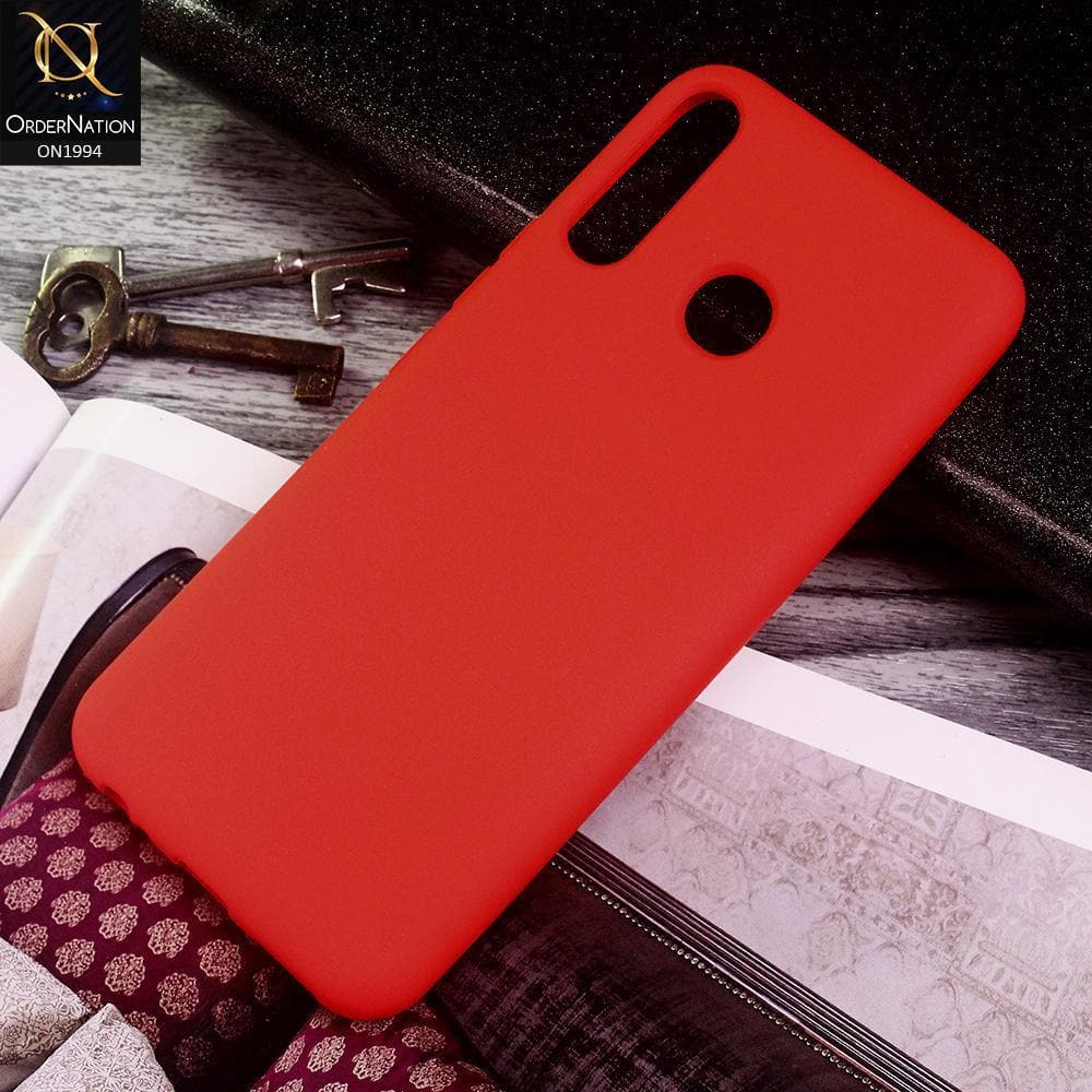 Tecno Camon 12 Cover - Red - Matte Shockproof Sillica Gel Soft Case