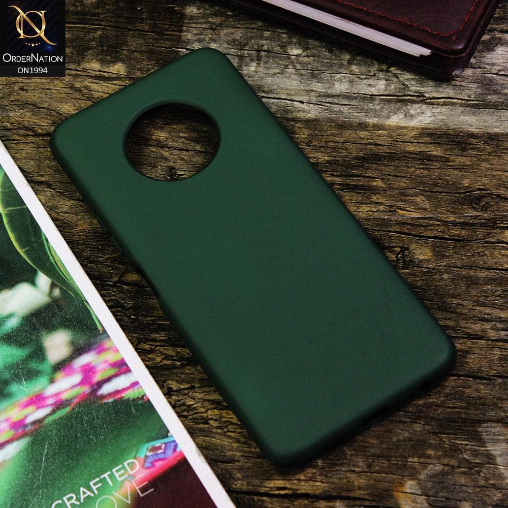 Infinix Note 7 Cover - Moss Green - Matte Shockproof Sillica Gel Soft Case