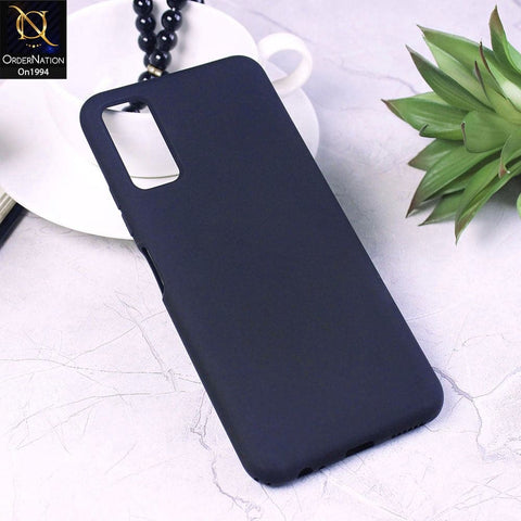 Infinix Note 7 Lite - Dark Blue - Matte Shockproof Sillica Gel Soft Case