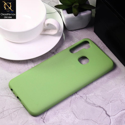 Infinix S5 Lite Cover - Light Green - Matte Shockproof Sillica Gel Soft Case