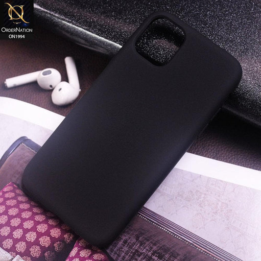 iPhone 11 Pro Cover - Black - Matte Shockproof Sillica Gel Soft Case