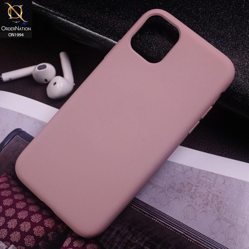 iPhone 11 Pro Max Cover - Pink - Matte Shockproof Sillica Gel Soft Case