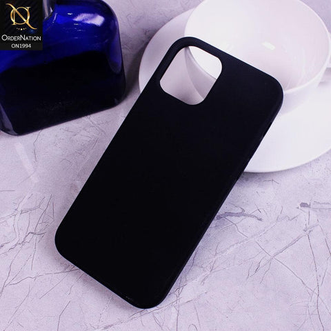 iPhone 12 Pro Cover - Black - Matte Shockproof Sillica Gel Soft Case