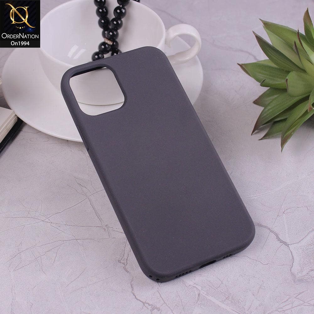 iPhone 12 Pro - Dark Gray - Matte Shockproof Sillica Gel Soft Case