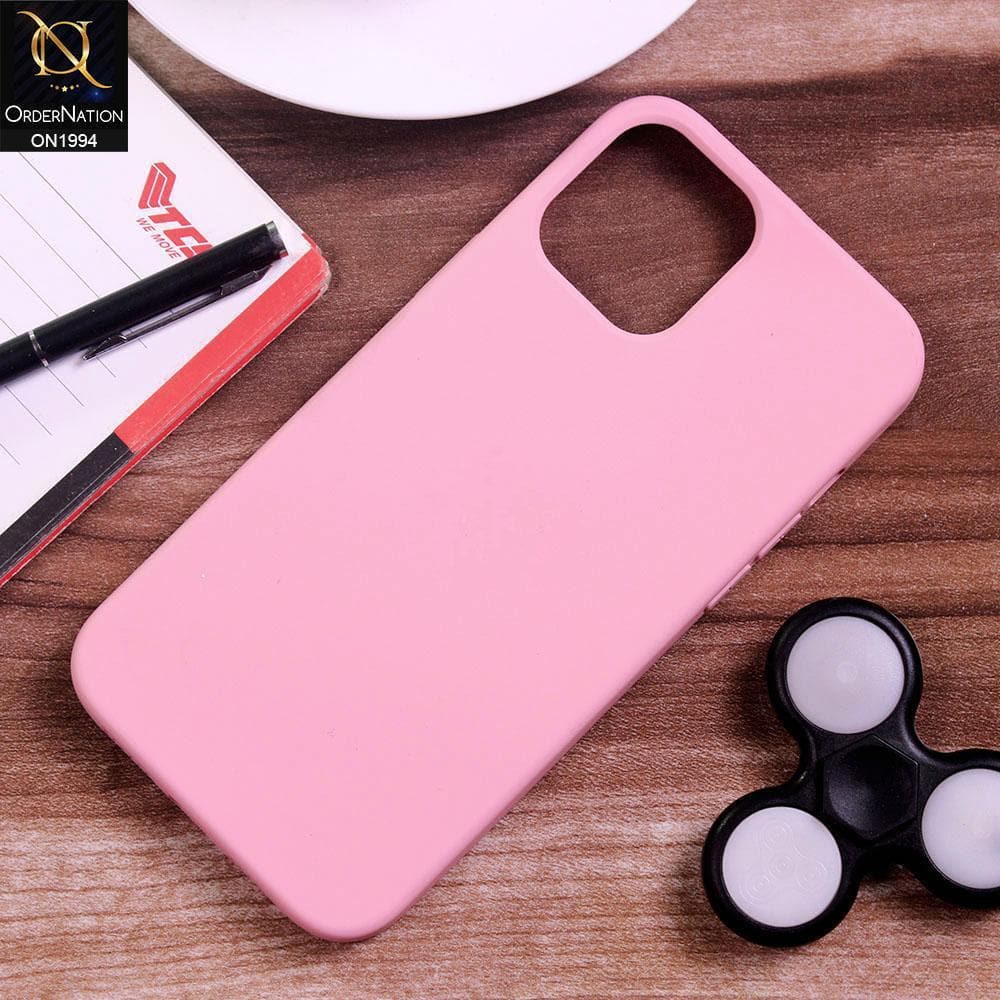 iPhone 12 Pro Max Cover - Baby Pink - Matte Shockproof Sillica Gel Soft Case