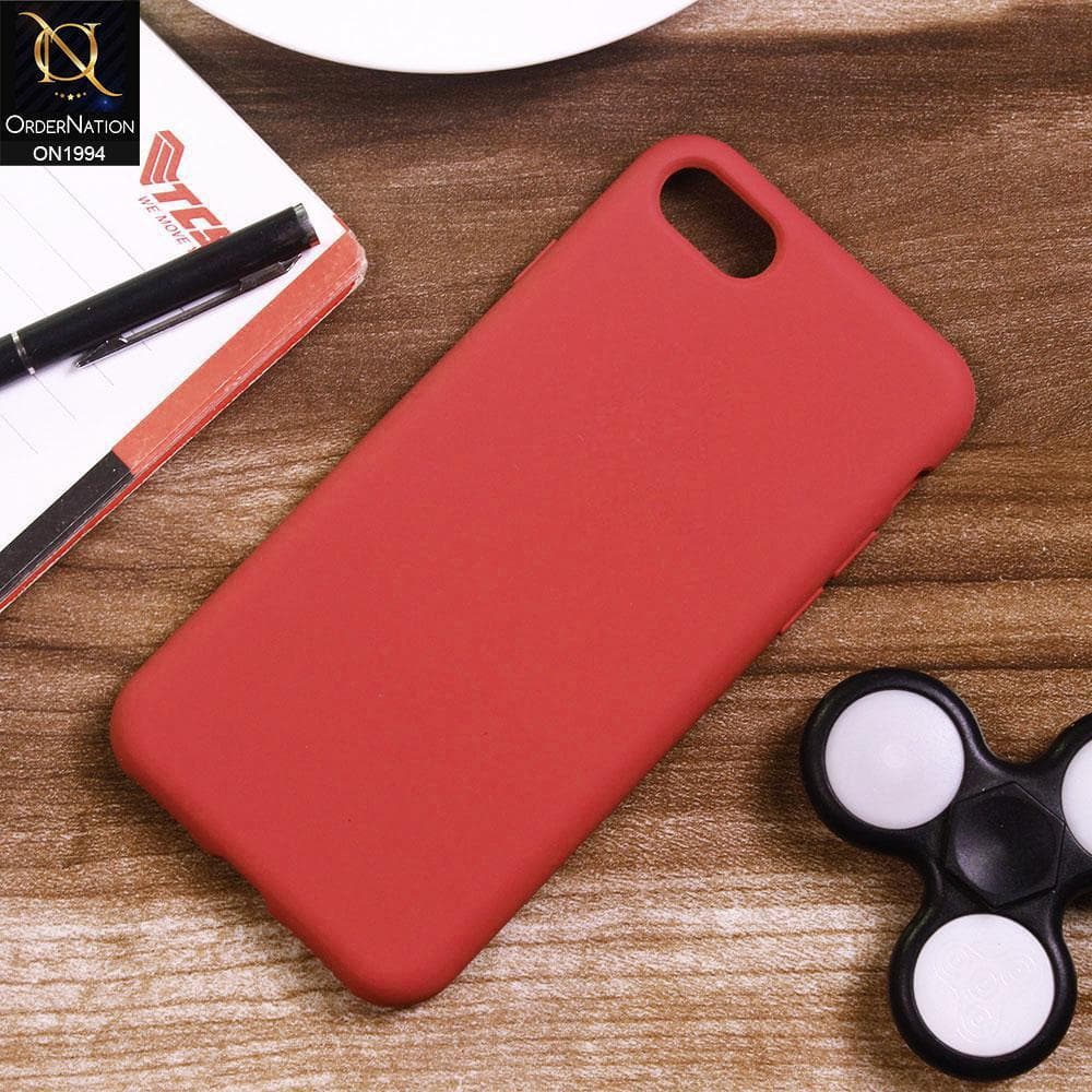 iPhone 6S / 6 Cover - Dark Pink - Matte Shockproof Sillica Gel Soft Case