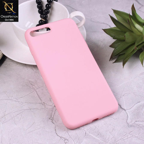 iPhone 8 Plus / 7 Plus - Pink - Matte Shockproof Sillica Gel Soft Case