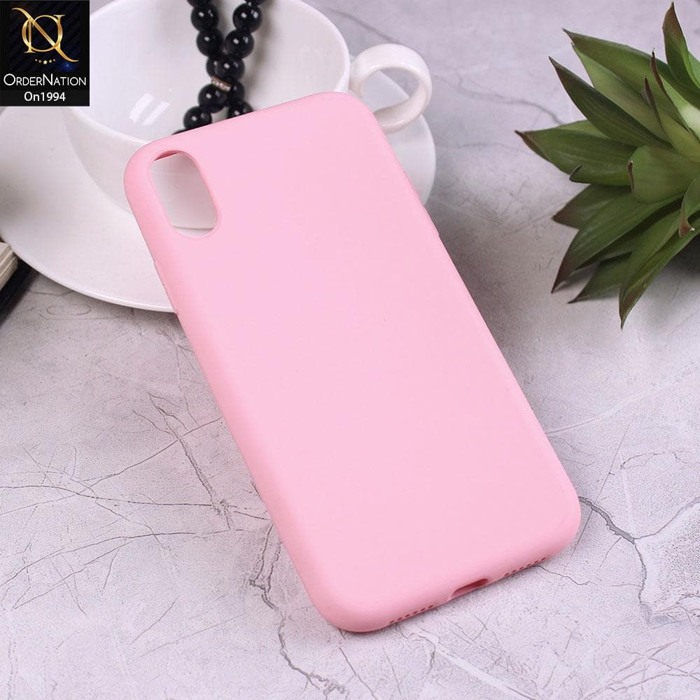 iPhone XR - Pink - Matte Shockproof Sillica Gel Soft Case