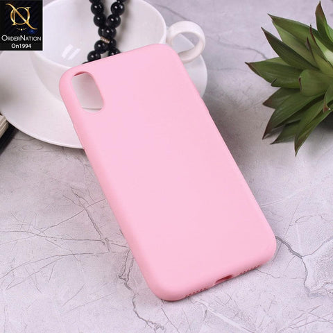 iPhone XR - Pink - Matte Shockproof Sillica Gel Soft Case