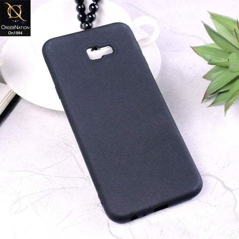 Samsung Galaxy J4 Plus - Black - Matte Shockproof Sillica Gel Soft Case