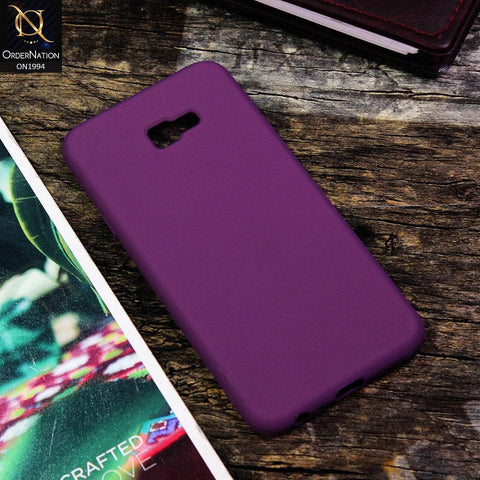 Samsung Galaxy J4 Plus Cover - Purple - Matte Shockproof Sillica Gel Soft Case