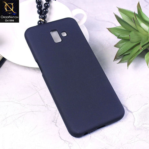 Samsung Galaxy J6 Plus 2018 - Dark Blue - Matte Shockproof Sillica Gel Soft Case