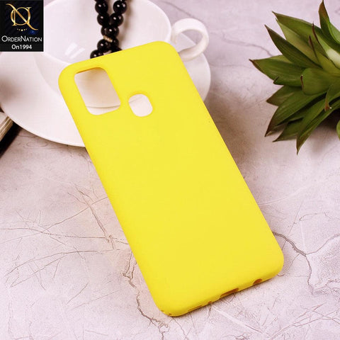 Samsung Galaxy M31 - Yellow - Matte Shockproof Sillica Gel Soft Case