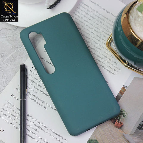 Xiaomi Mi CC9 Pro Cover - Pine Green - Matte Shockproof Sillica Gel Soft Case