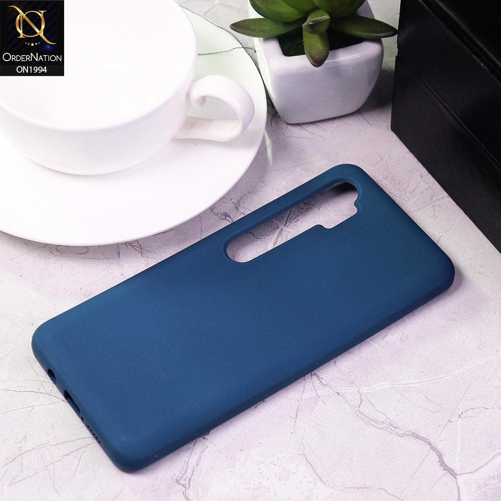 Xiaomi Mi Note 10 Lite Cover - Blue - Matte Shockproof Sillica Gel Soft Case