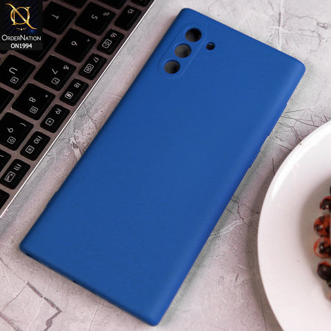 Samsung Galaxy Note 10 Cover - Light Blue - Matte Shockproof Sillica Gel Soft Case