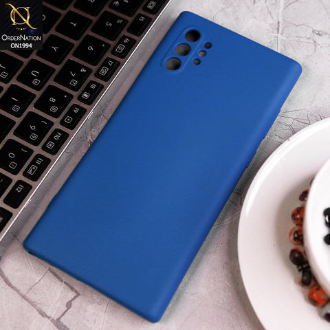 Samsung Galaxy Note 10 Plus Cover - Light Blue - Matte Shockproof Sillica Gel Soft Case