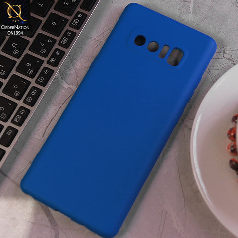 Samsung Galaxy Note 8 Cover - Light Blue - Matte Shockproof Sillica Gel Soft Case