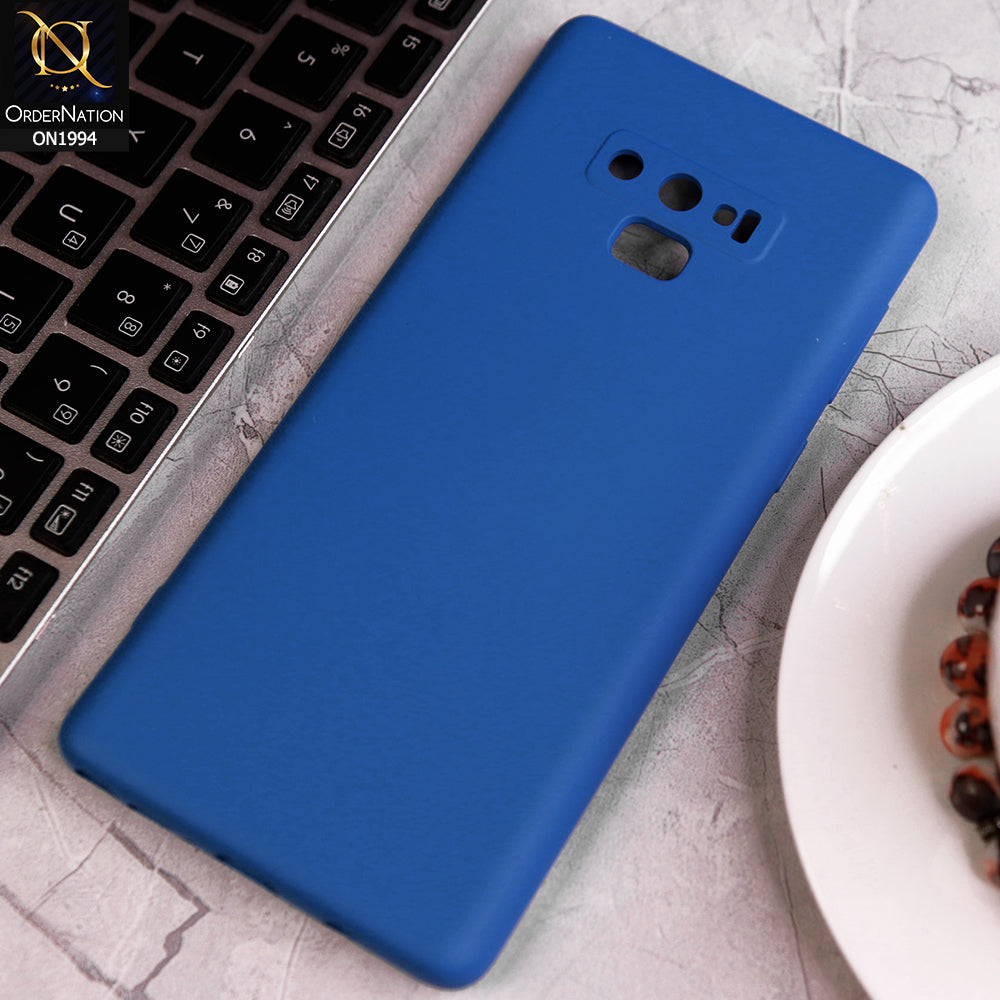 Samsung Galaxy Note 9 Cover - Light Blue - Matte Shockproof Sillica Gel Soft Case