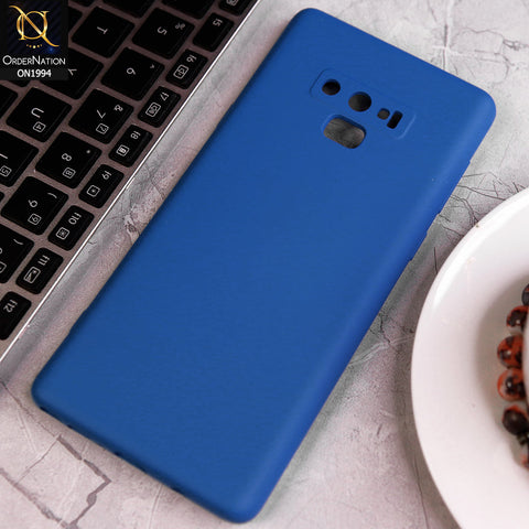 Samsung Galaxy Note 9 Cover - Light Blue - Matte Shockproof Sillica Gel Soft Case