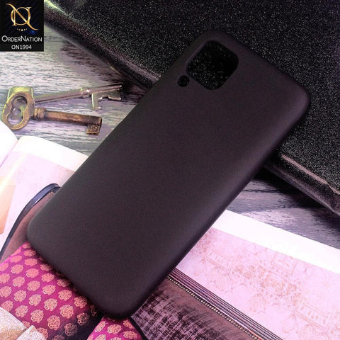 Huawei Nova 6 SE Cover - Black - Matte Shockproof Sillica Gel Soft Case