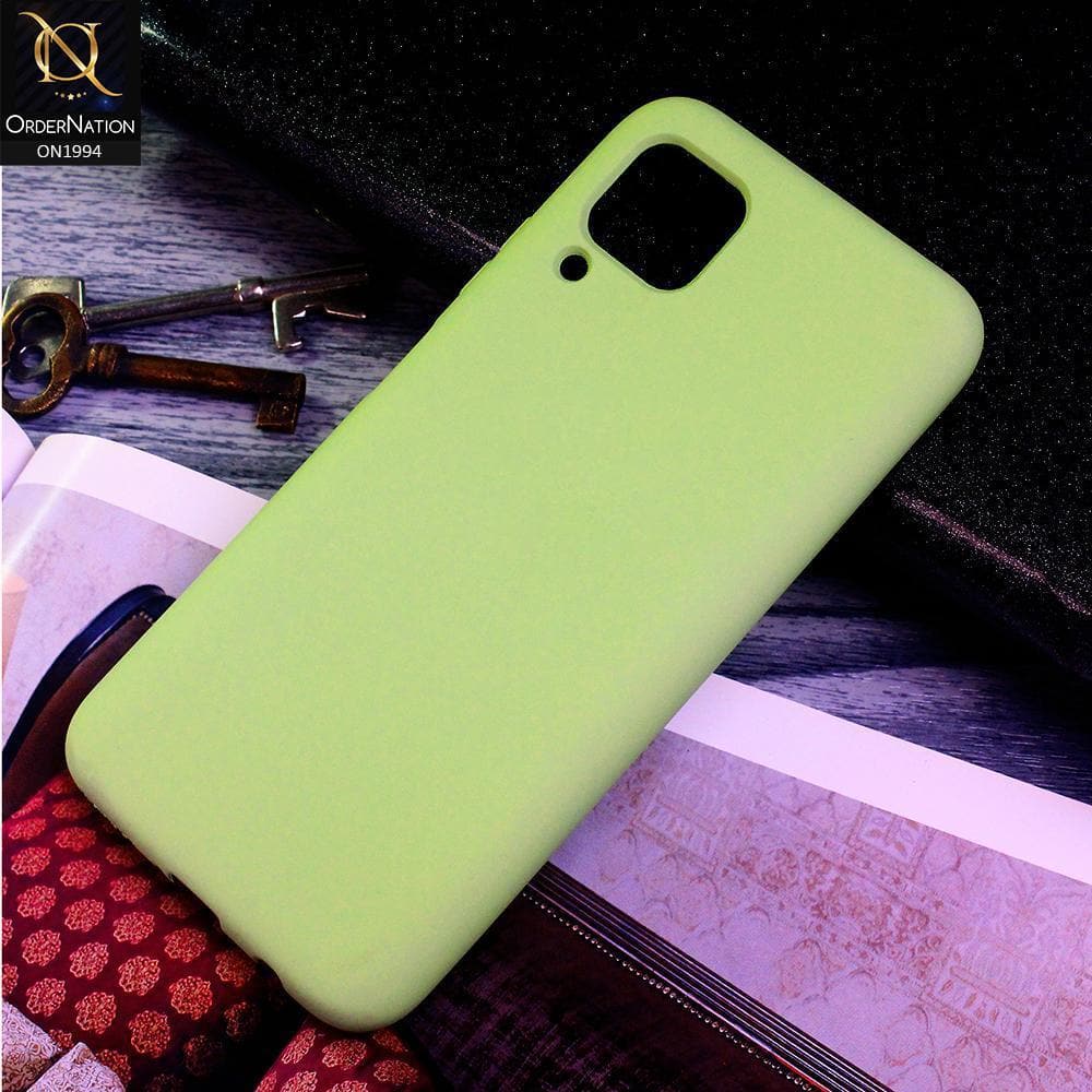 Huawei Nova 7i Cover - Light Green - Matte Shockproof Sillica Gel Soft Case