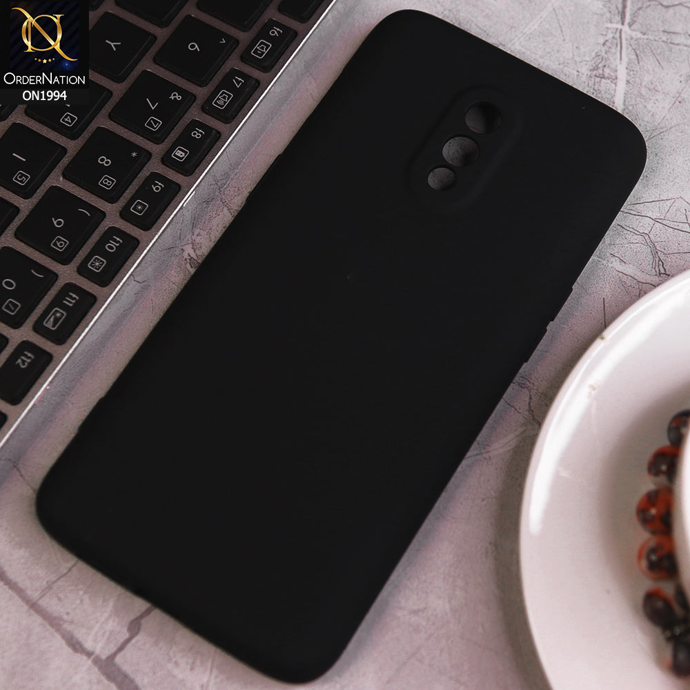 OnePlus 6T Cover - Black - Matte Shockproof Sillica Gel Soft Case