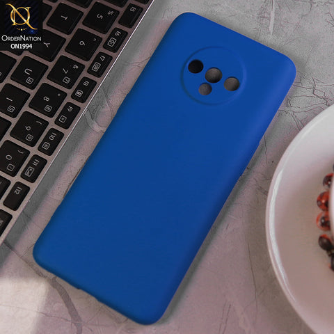 OnePlus 7T Cover - Light Blue - Matte Shockproof Sillica Gel Soft Case