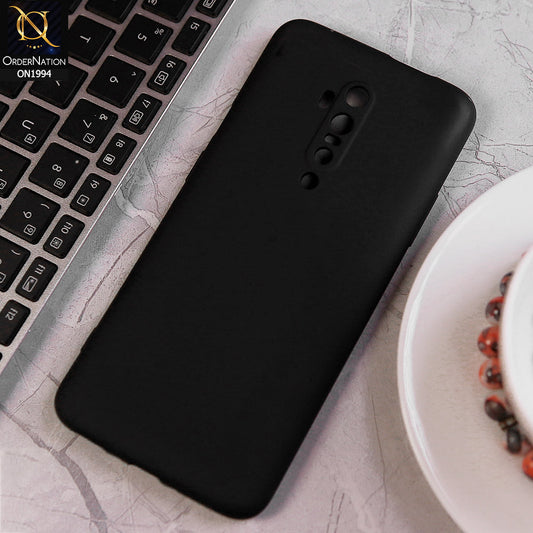 OnePlus 7T Pro 5G McLaren Cover - Black - Matte Shockproof Sillica Gel Soft Case