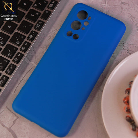 OnePlus 9 Pro Cover - Light Blue - Matte Shockproof Sillica Gel Soft Case