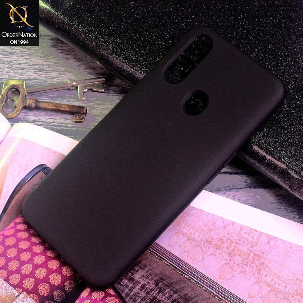 Oppo A31 Cover - Black - Matte Shockproof Sillica Gel Soft Case