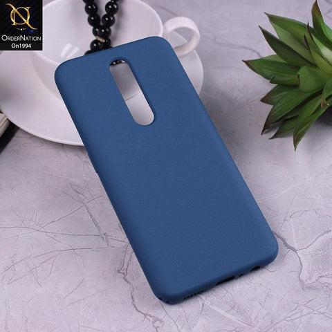 Oppo F11 Pro - Blue - Matte Shockproof Sillica Gel Soft Case